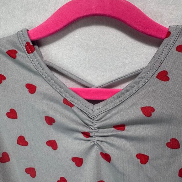 Dotdotsmile Dress Size 2T Gray with Red Hearts New with Tags - Picture 3 of 7